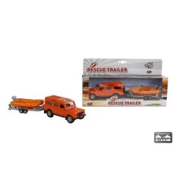 Kids Globe Traffic Land Rover Met Trailer