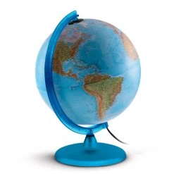 No Brand Wereldbol Met Licht - Blauw -Speelgoed 1141088 cbc15524