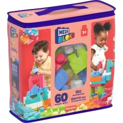 Mega Bloks First Builders Blokkenzak - 60 Stuks - Roze