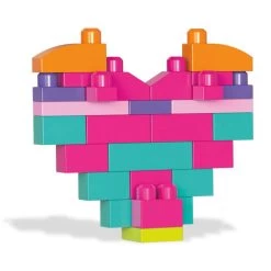Mega Bloks First Builders Blokkenzak - 60 Stuks - Roze -Speelgoed 1204941 a3e69d84