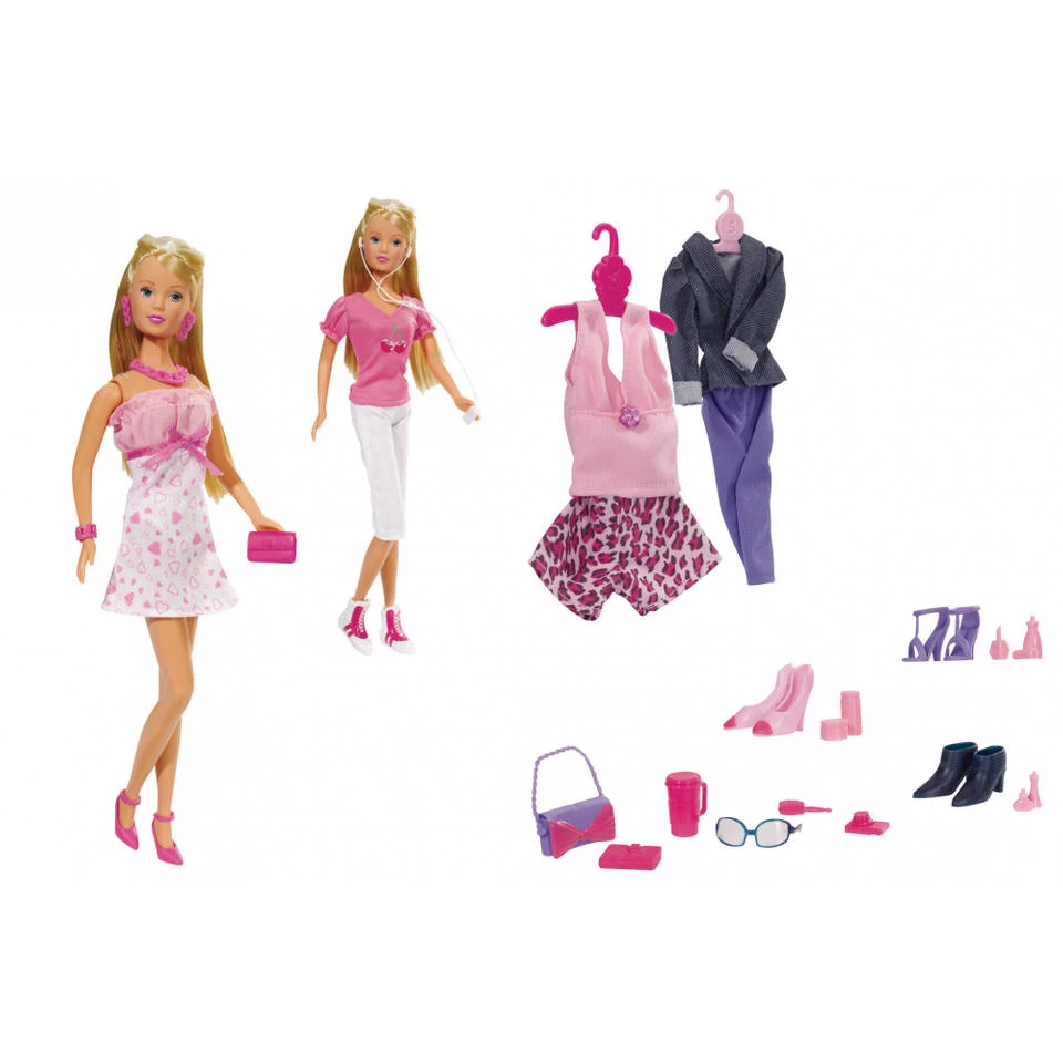 SIMBA Steffi Mega Fashion Set Pop + Kleding 45-delig 6 SIMBA Steffi Mega Fashion Set Pop + Kleding 45-delig - Afbeelding 4