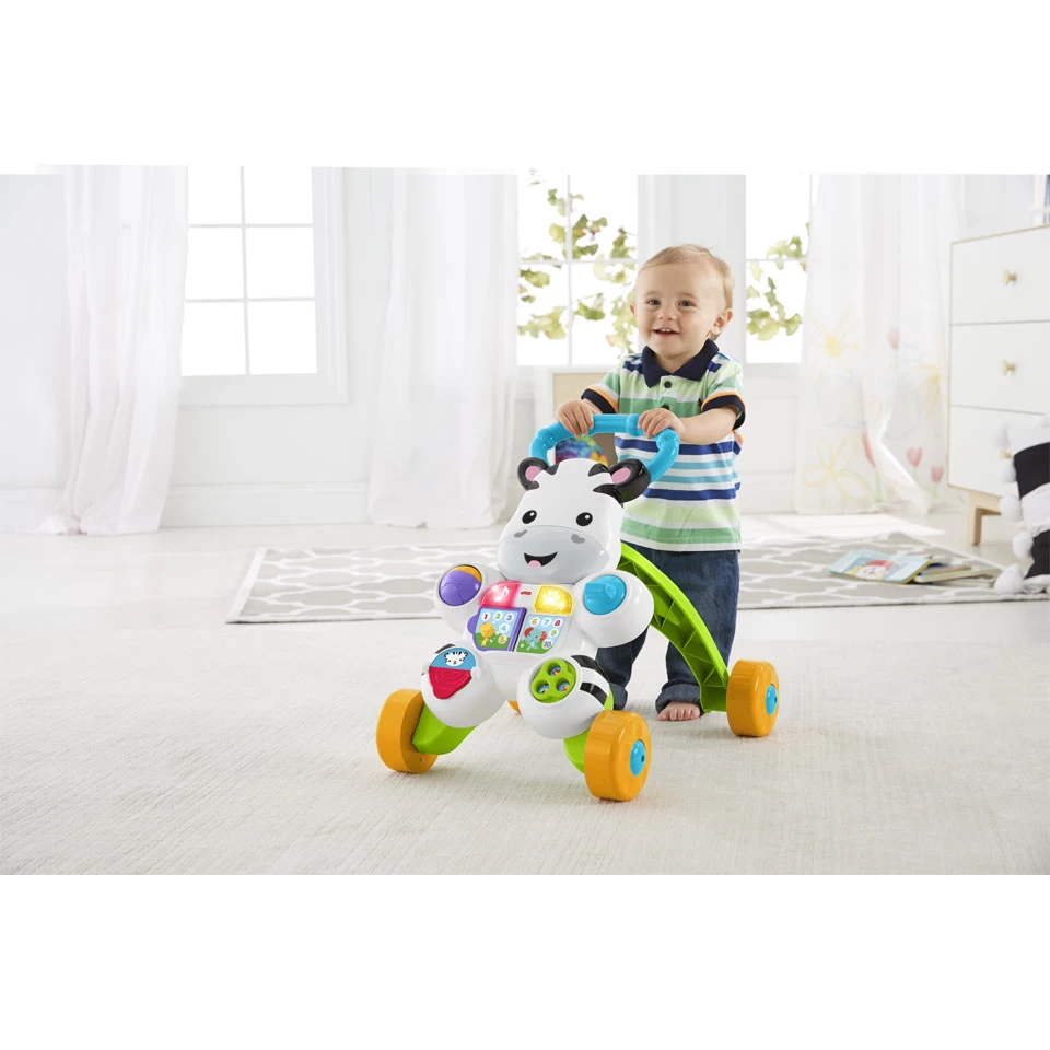 Fisher Price Fisher-Price Loop Met Mij Looptrainer - Zebra 4 Fisher Price Fisher-Price Loop Met Mij Looptrainer - Zebra - Afbeelding 2