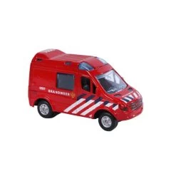 Kids Globe Traffic Brandweerwagen - Pullback