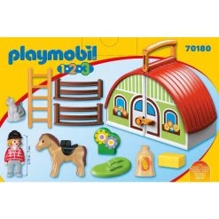 PLAYMOBIL 1.2.3 Mijn Meeneem Manege 70180 -Speelgoed 1976006 f2ebb801