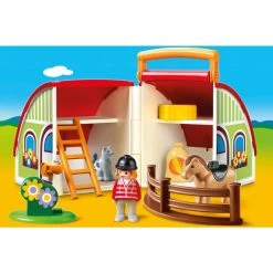 PLAYMOBIL 1.2.3 Mijn Meeneem Manege 70180 -Speelgoed 1976006 fd3d2967