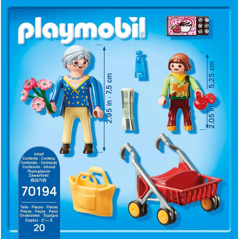 PLAYMOBIL City Life Oma Met Rollator 70194 5 PLAYMOBIL City Life Oma Met Rollator 70194 - Afbeelding 3