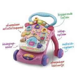 VTech Baby Loopwagen - Roze -Speelgoed 1978162 b644575c