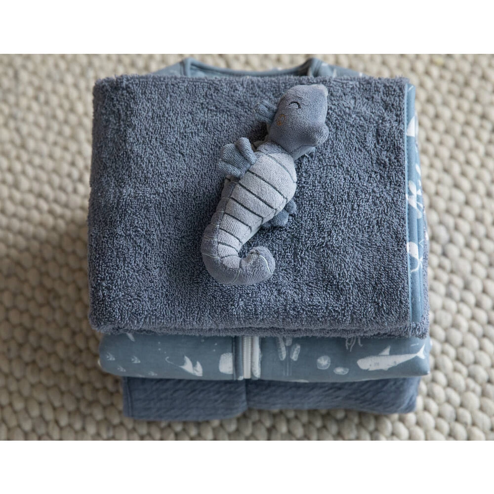 Little Dutch Zeepaardje Rammelaar - Blauw 5 Little Dutch Zeepaardje Rammelaar - Blauw - Afbeelding 3