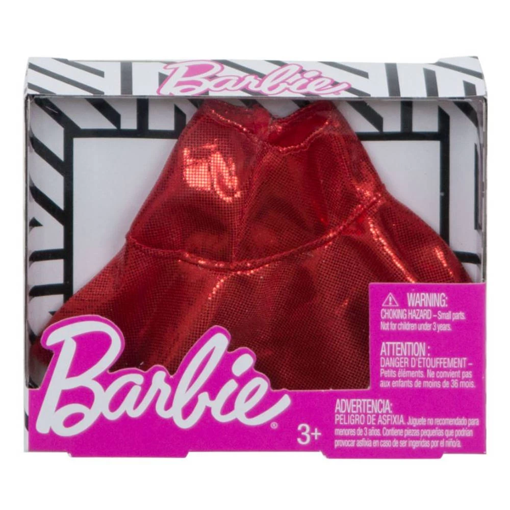 Barbie Rokje Met Ruches - Rood 4 Barbie Rokje Met Ruches - Rood - Afbeelding 2