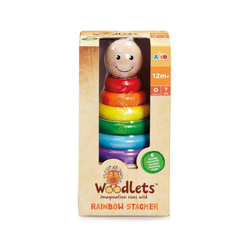Woodlets Houten Regenboog Ringen 4 Woodlets Houten Regenboog Ringen - Afbeelding 2