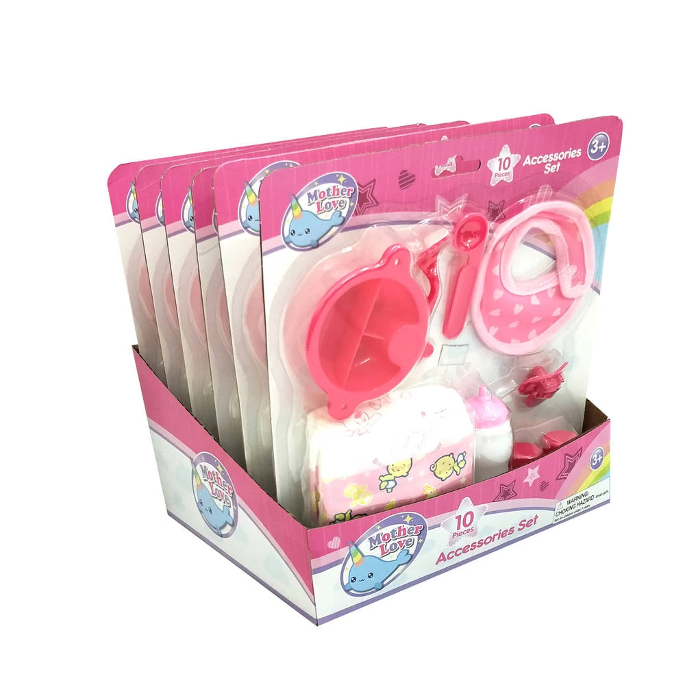No Brand Poppenaccessoires Set 10-delig 3 No Brand Poppenaccessoires Set 10-delig