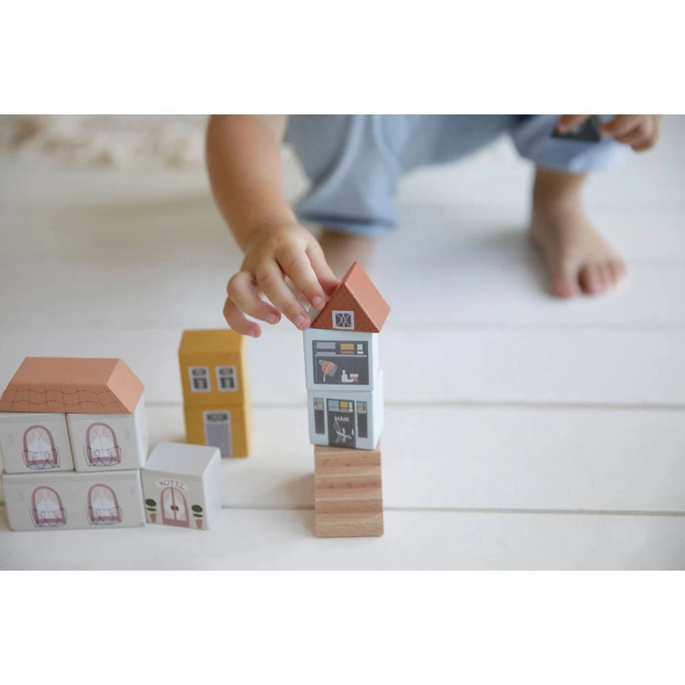 Little Dutch Little Railway Collection Blokkenstad 50-delig 8 Little Dutch Little Railway Collection Blokkenstad 50-delig - Afbeelding 6