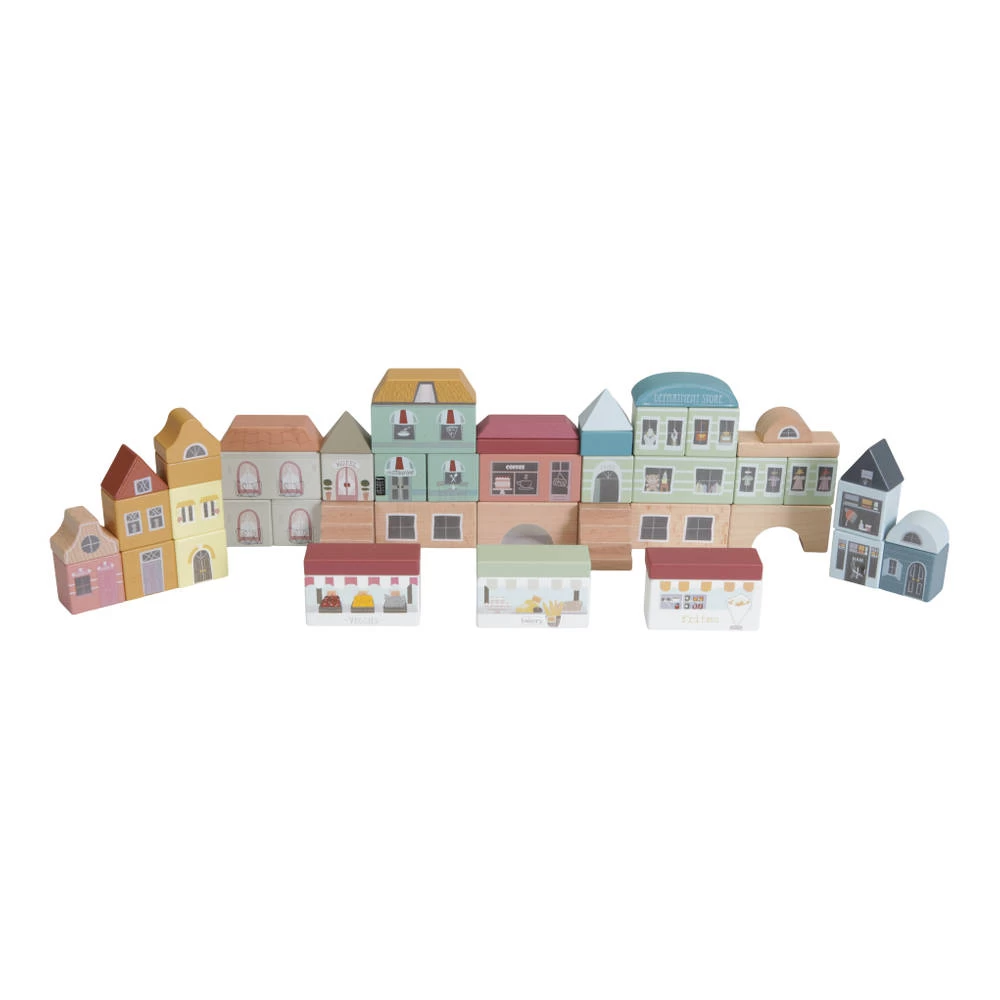 Little Dutch Little Railway Collection Blokkenstad 50-delig 3 Little Dutch Little Railway Collection Blokkenstad 50-delig