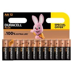 Duracell Alka Plus AA-batterijen Set 12-delig