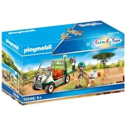 PLAYMOBIL Family Fun Dierenverzorger Met Voertuig 70346