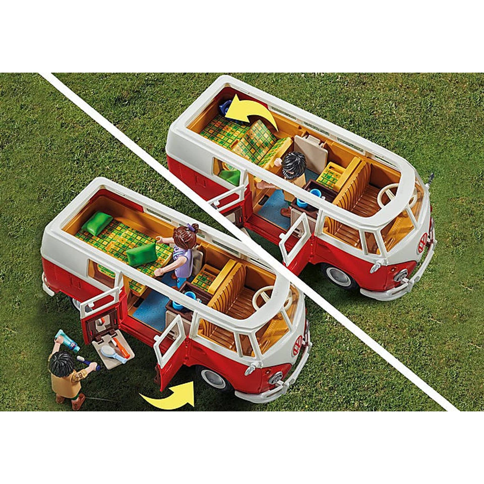 PLAYMOBIL Volkswagen T1 Camperbus 70176 6 PLAYMOBIL Volkswagen T1 Camperbus 70176 - Afbeelding 4