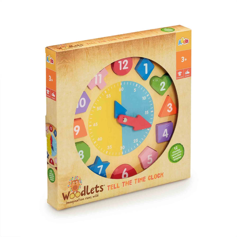 Woodlets Houten Vertel De Tijd Klok 5 Woodlets Houten Vertel De Tijd Klok - Afbeelding 3
