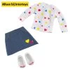 Poppenkleding Hartjes T-shirt En Rokje -Speelgoed 1987017 07769760