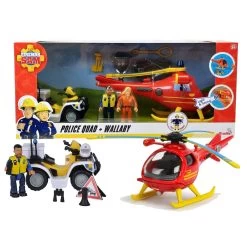 SIMBA Brandweerman Sam Helikopter En Politiequad