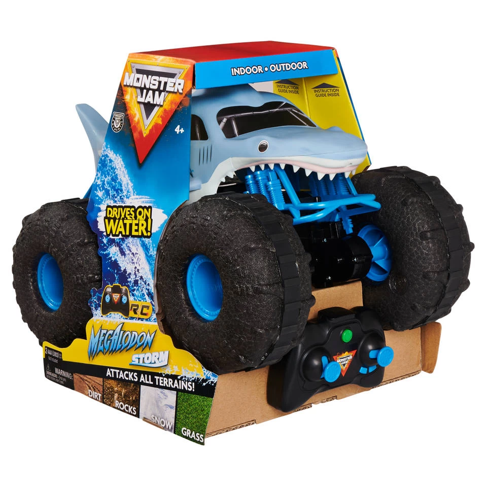 No Brand Monster Jam Megalodon Storm Op Afstand Bestuurbare Monstertruck - 1:15 4 No Brand Monster Jam Megalodon Storm Op Afstand Bestuurbare Monstertruck - 1:15 - Afbeelding 2
