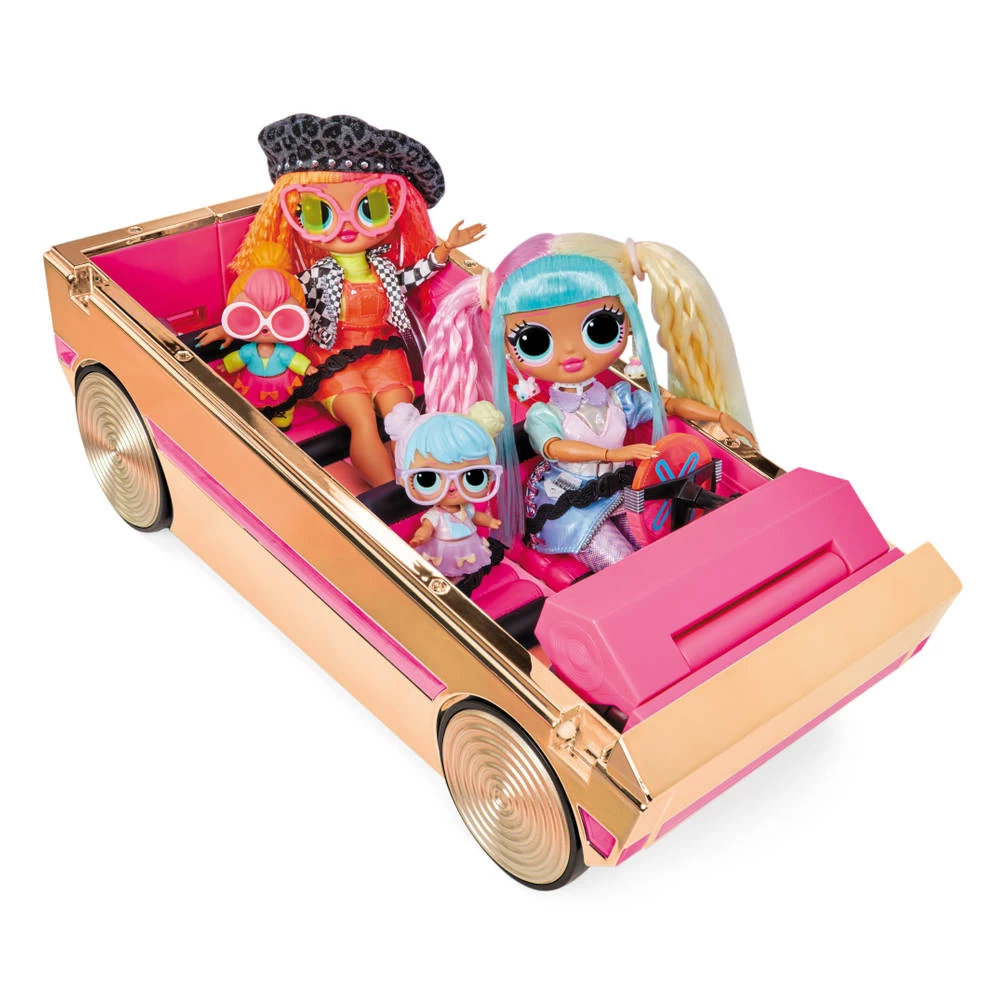 L.O.L. Surprise! 3-in-1 Party Cruiser Poppenauto 3 L.O.L. Surprise! 3-in-1 Party Cruiser Poppenauto