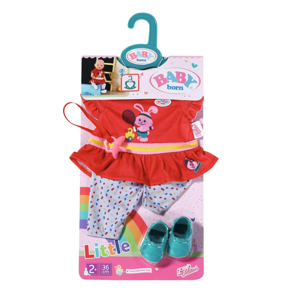 BABY Born Little Sporty Outfit - 36 Cm - Rood 3 BABY Born Little Sporty Outfit - 36 Cm - Rood - Afbeelding 2