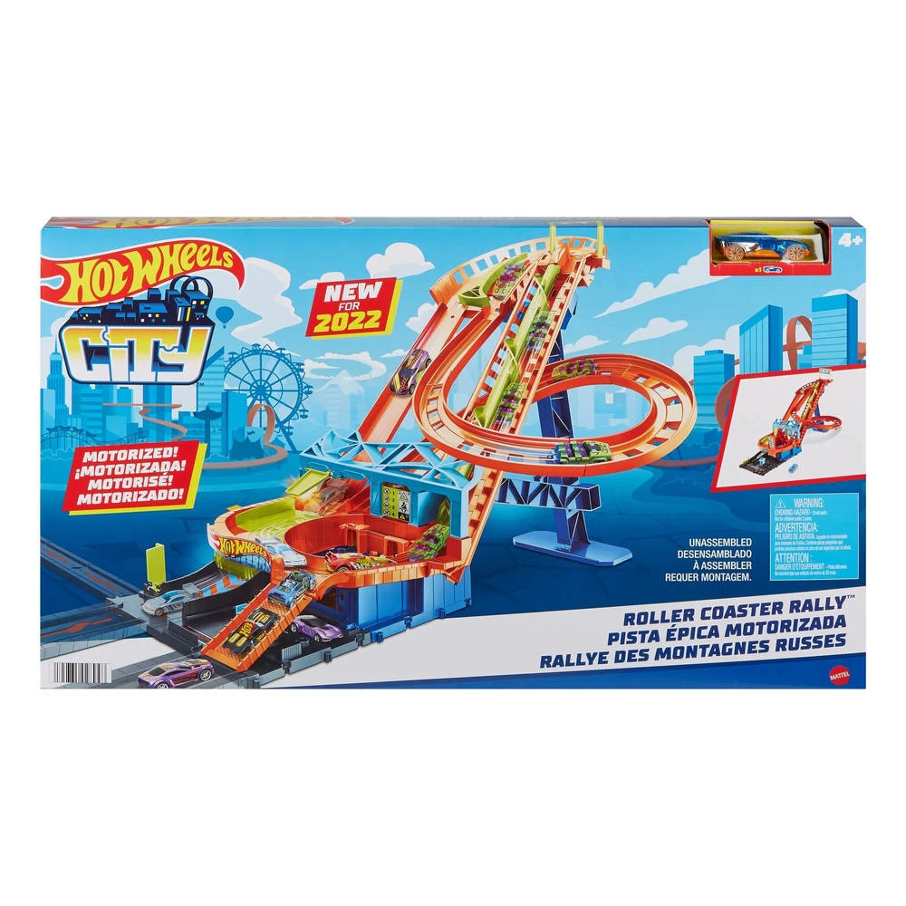 Hot Wheels City Achtbaan Rally Speelset 4 Hot Wheels City Achtbaan Rally Speelset - Afbeelding 2