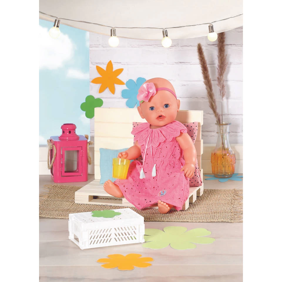 BABY Born Trendy Bloemenjurk - 43 Cm - Roze 6 BABY Born Trendy Bloemenjurk - 43 Cm - Roze - Afbeelding 4
