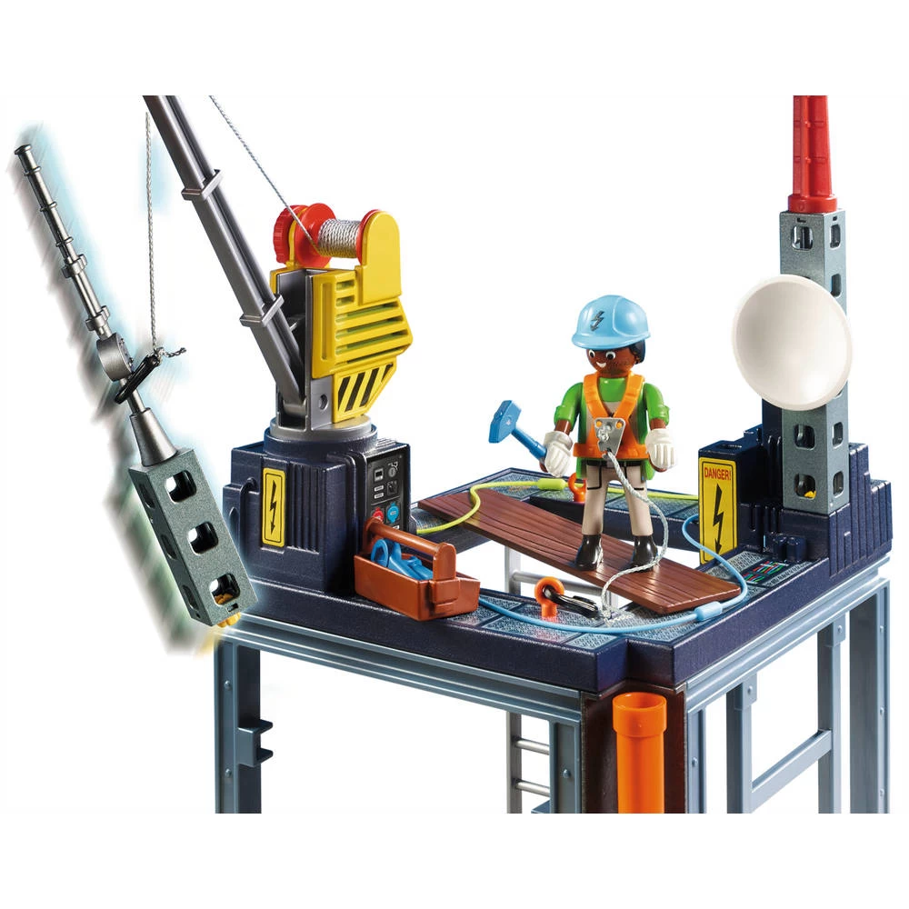 PLAYMOBIL Starterpack Bouwplaats Met Lier 70816 4 PLAYMOBIL Starterpack Bouwplaats Met Lier 70816 - Afbeelding 2