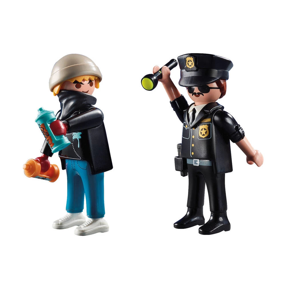 PLAYMOBIL DuoPack Politieagent En Graffiti Spuiter 70822 4 PLAYMOBIL DuoPack Politieagent En Graffiti Spuiter 70822 - Afbeelding 2