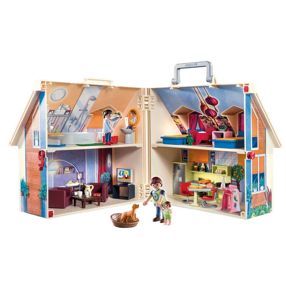 PLAYMOBIL Dollhouse Mijn Meeneempoppenhuis 70985 4 PLAYMOBIL Dollhouse Mijn Meeneempoppenhuis 70985 - Afbeelding 2