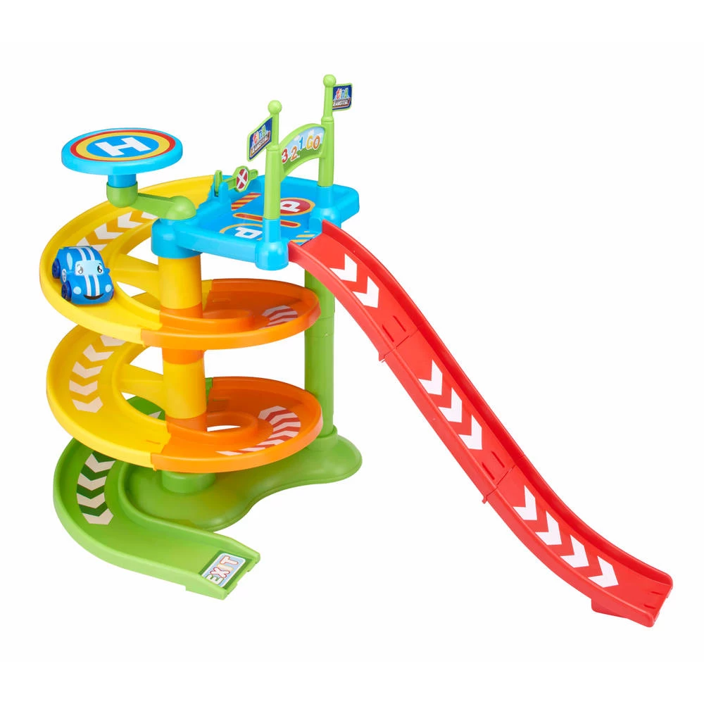 No Brand Tiny Teamsterz Racebaan Met Een Auto 3 No Brand Tiny Teamsterz Racebaan Met Een Auto