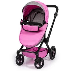 No Brand XEO Poppenwagen - Roze -Speelgoed 1992153 801e8c0f