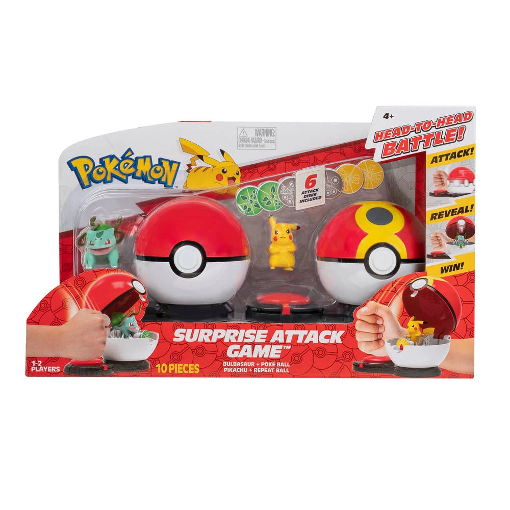 No Brand Pokémon Surprise Attack Poké Ball Battle Game 3 No Brand Pokémon Surprise Attack Poké Ball Battle Game