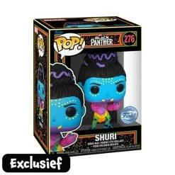 Funko Pop! Figuur Marvel Black Panther Shuri Black Light