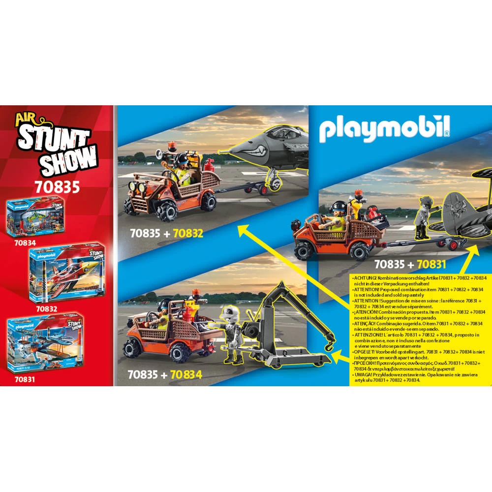 PLAYMOBIL Air Stuntshow Mobiele Reparatieservice 70835 6 PLAYMOBIL Air Stuntshow Mobiele Reparatieservice 70835 - Afbeelding 4