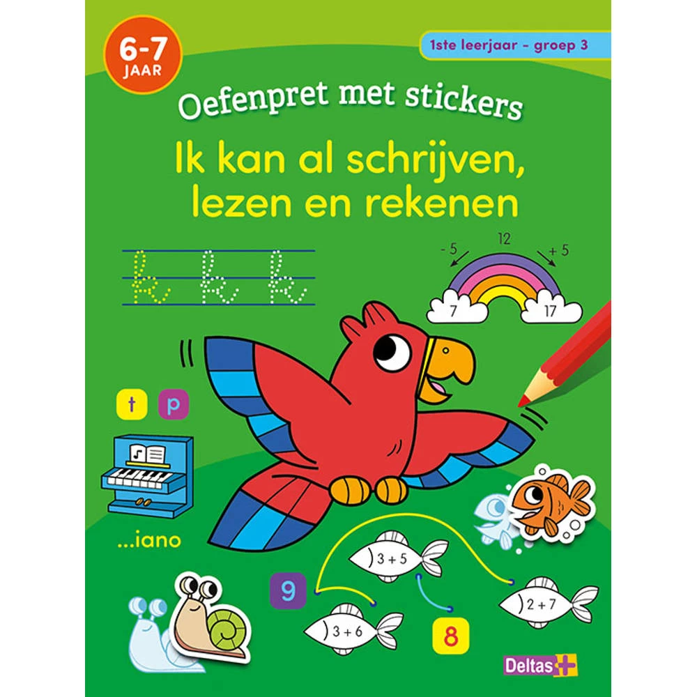 No Brand Oefenpret Met Stickers - Ik Kan Al Schrijven, Lezen En Rekenen 3 No Brand Oefenpret Met Stickers - Ik Kan Al Schrijven, Lezen En Rekenen