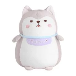 Miniso Pluchen Husky Sakura - Grijs