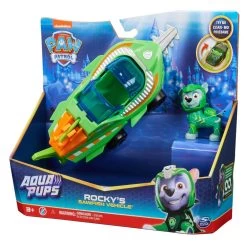 SPIN MASTER PAW Patrol Aqua Pups Transformerend Zaagvis Voertuig Met Rocky -Speelgoed 1994952 5491cd34