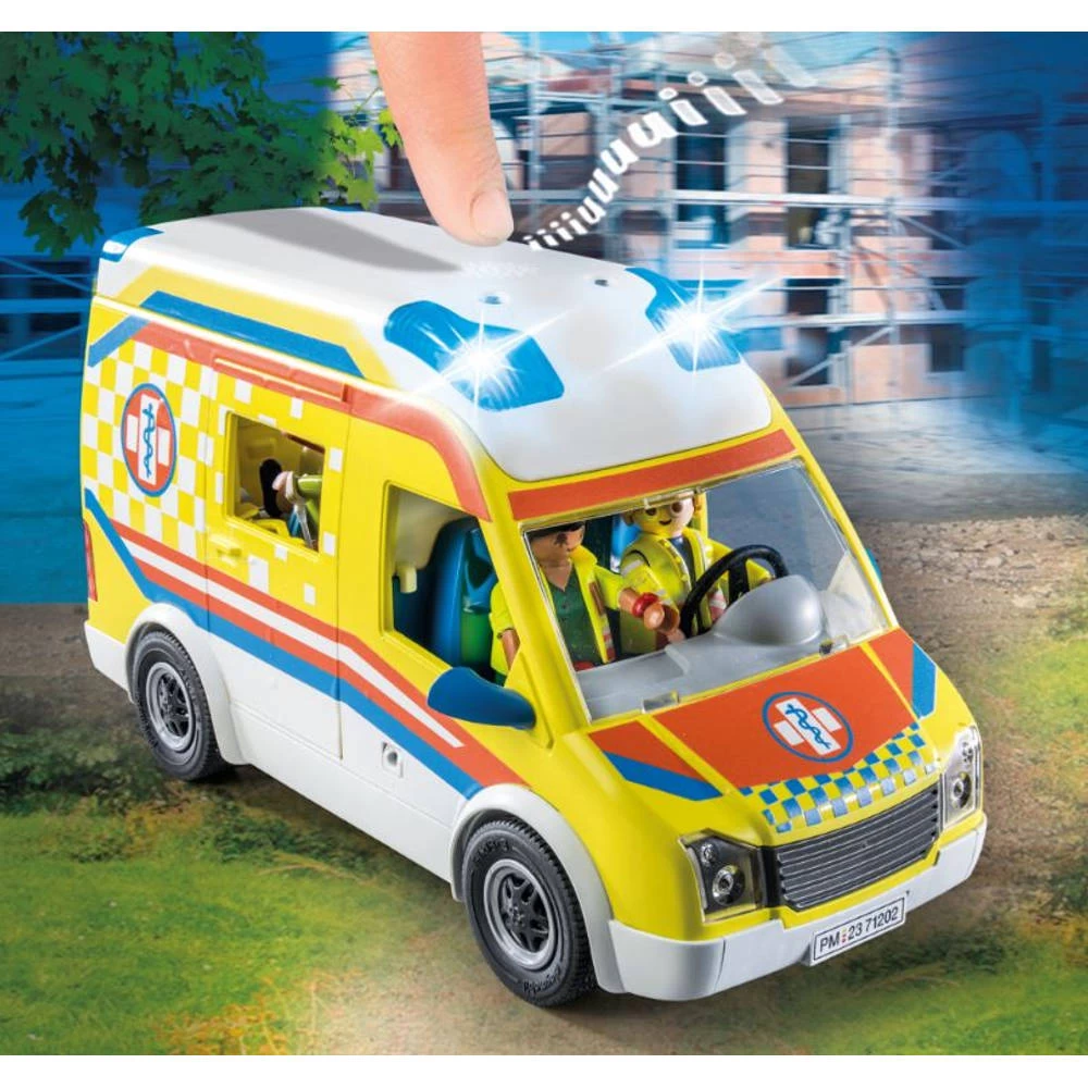 PLAYMOBIL City Life Ambulance Met Licht En Geluid 71202 6 PLAYMOBIL City Life Ambulance Met Licht En Geluid 71202 - Afbeelding 4