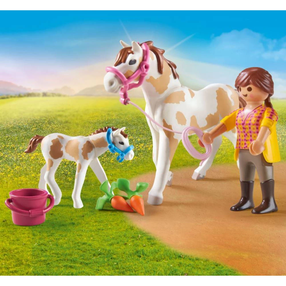 PLAYMOBIL Country Paard Met Veulen 71243 7 PLAYMOBIL Country Paard Met Veulen 71243 - Afbeelding 5