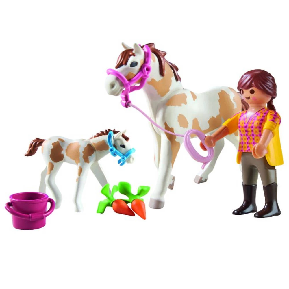 PLAYMOBIL Country Paard Met Veulen 71243 4 PLAYMOBIL Country Paard Met Veulen 71243 - Afbeelding 2