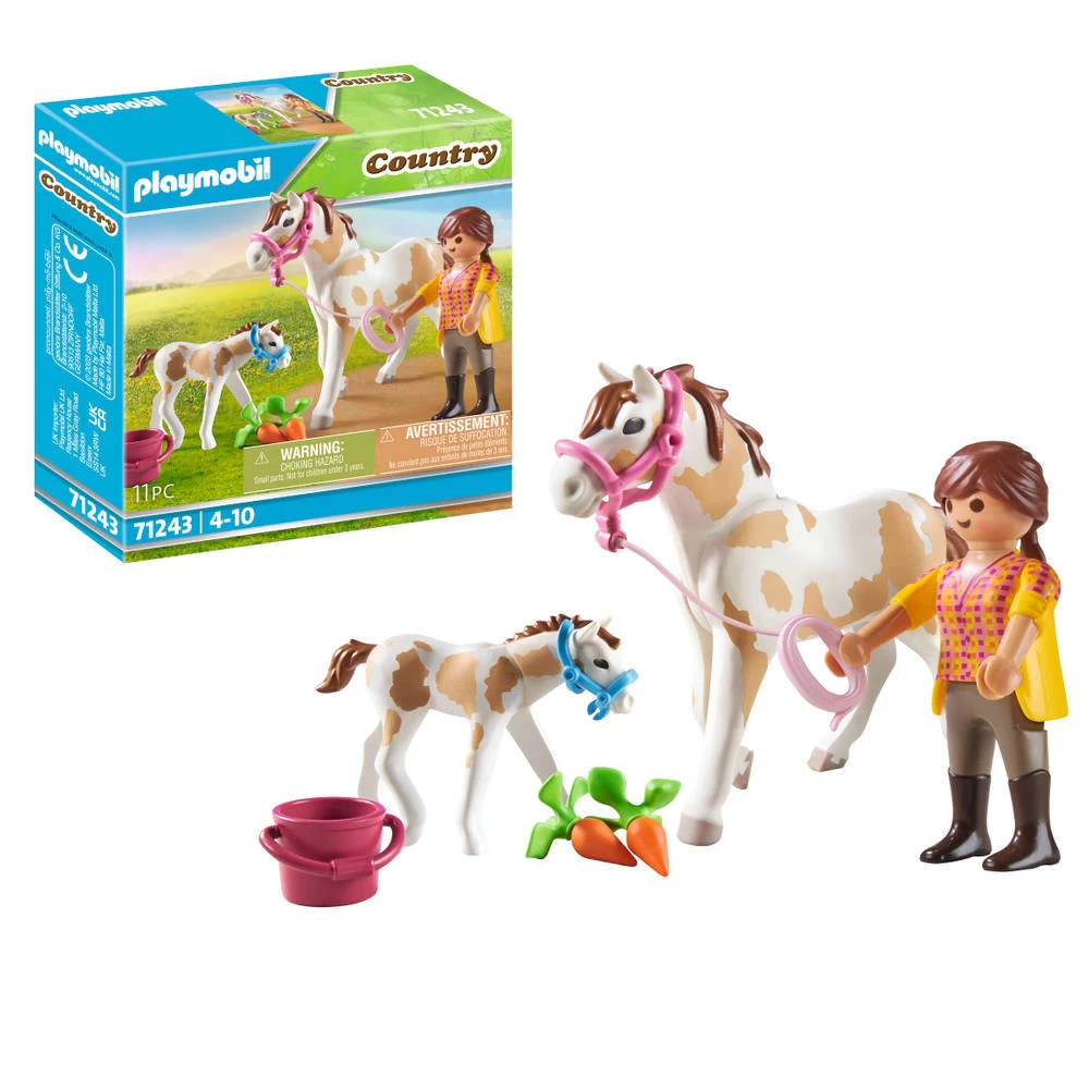 PLAYMOBIL Country Paard Met Veulen 71243 3 PLAYMOBIL Country Paard Met Veulen 71243