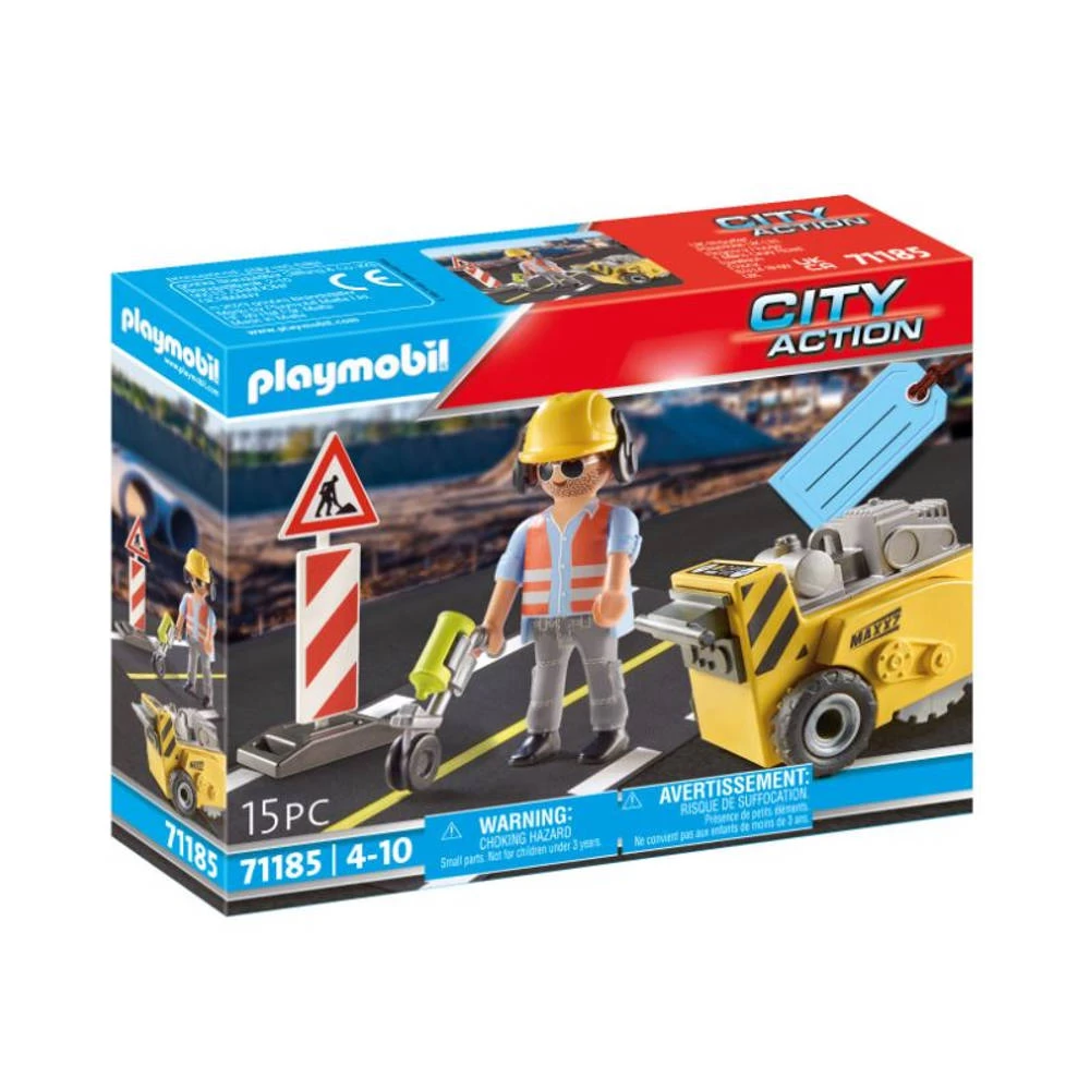 PLAYMOBIL Bouwvakker Met Randensnijder Cadeauset 71185 4 PLAYMOBIL Bouwvakker Met Randensnijder Cadeauset 71185 - Afbeelding 2