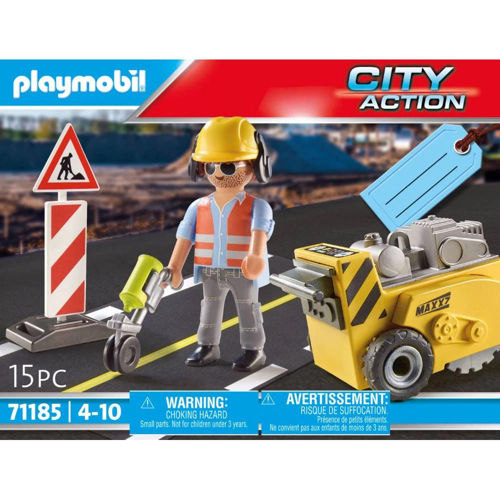 PLAYMOBIL Bouwvakker Met Randensnijder Cadeauset 71185 8 PLAYMOBIL Bouwvakker Met Randensnijder Cadeauset 71185 - Afbeelding 6