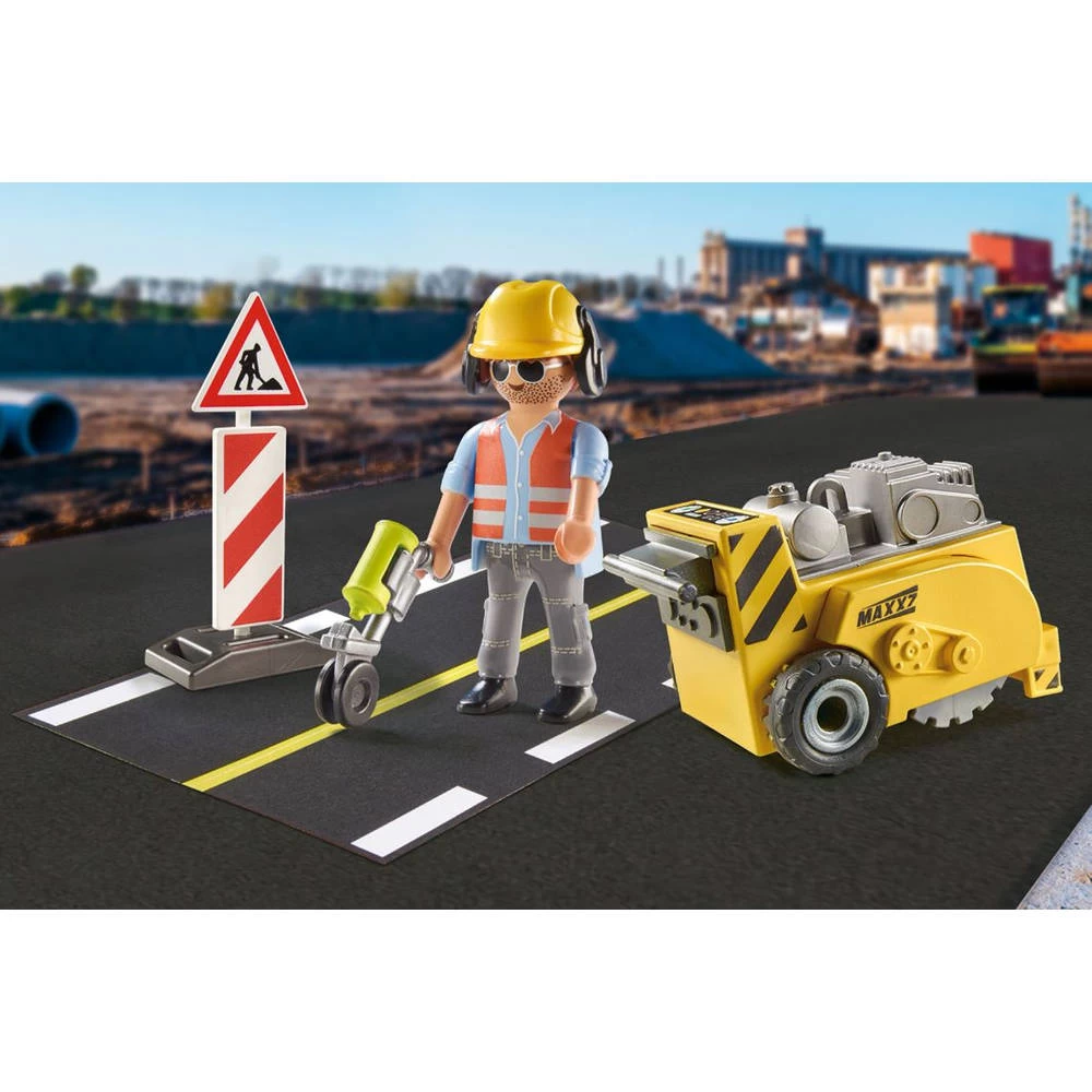 PLAYMOBIL Bouwvakker Met Randensnijder Cadeauset 71185 7 PLAYMOBIL Bouwvakker Met Randensnijder Cadeauset 71185 - Afbeelding 5