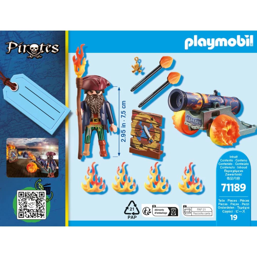 PLAYMOBIL Piraat Met Kanon 71189 6 PLAYMOBIL Piraat Met Kanon 71189 - Afbeelding 4