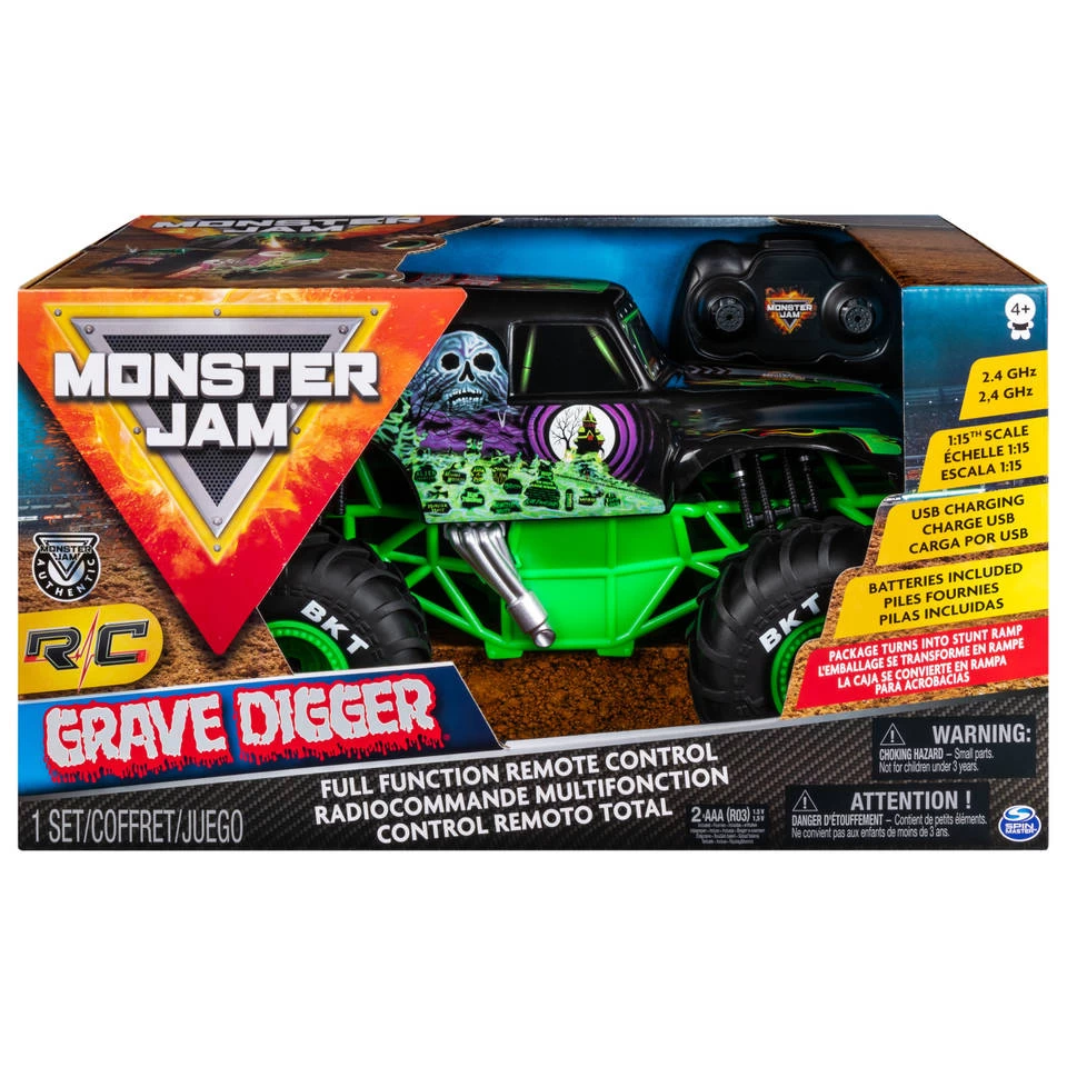 No Brand Monster Jam Op Afstand Bestuurbare Monstertruck Grave Digger - 1:15 4 No Brand Monster Jam Op Afstand Bestuurbare Monstertruck Grave Digger - 1:15 - Afbeelding 2