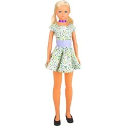 No Brand Pop Met Bloemetjesjurk - 105 Cm