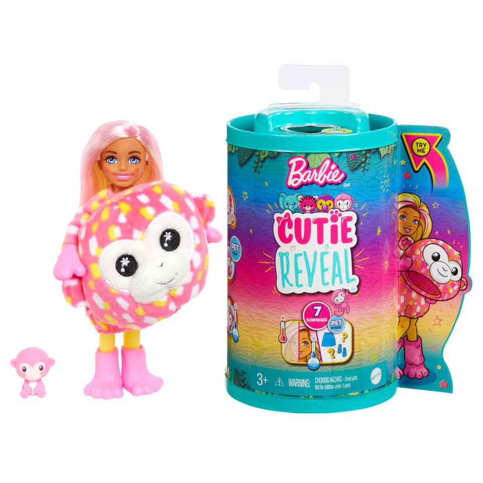 Barbie Cutie Reveal Chelsea Jungle Pop - Aap 3 Barbie Cutie Reveal Chelsea Jungle Pop - Aap